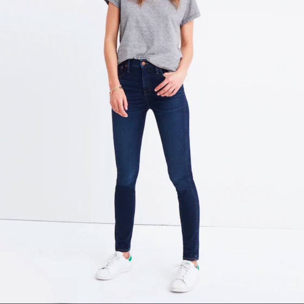 Madewell 32 Petite 10" High-Rise Skinny Jeans